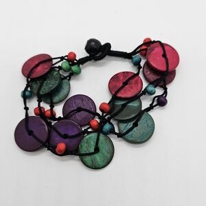 Vibrant Coconut Beaded Bracelet